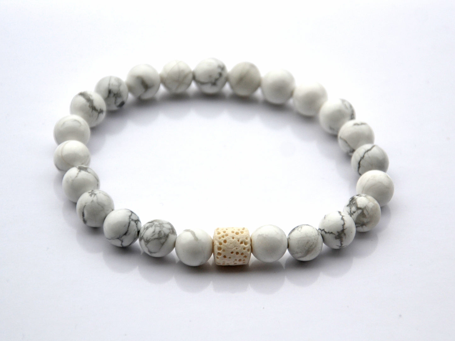 Biely pánsky náramok / White bracelet for men