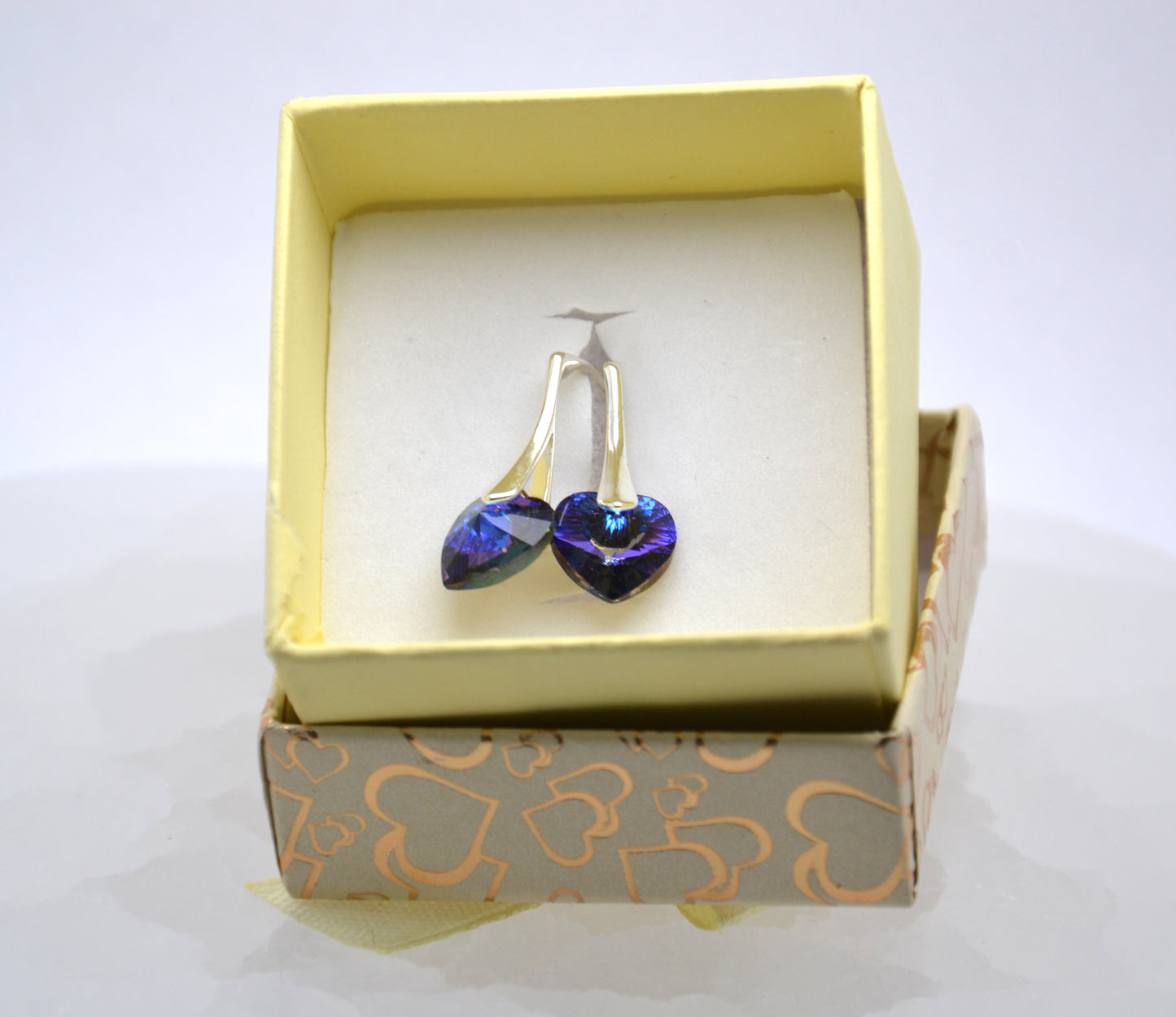 Náušnice Swarovski® srdiečka