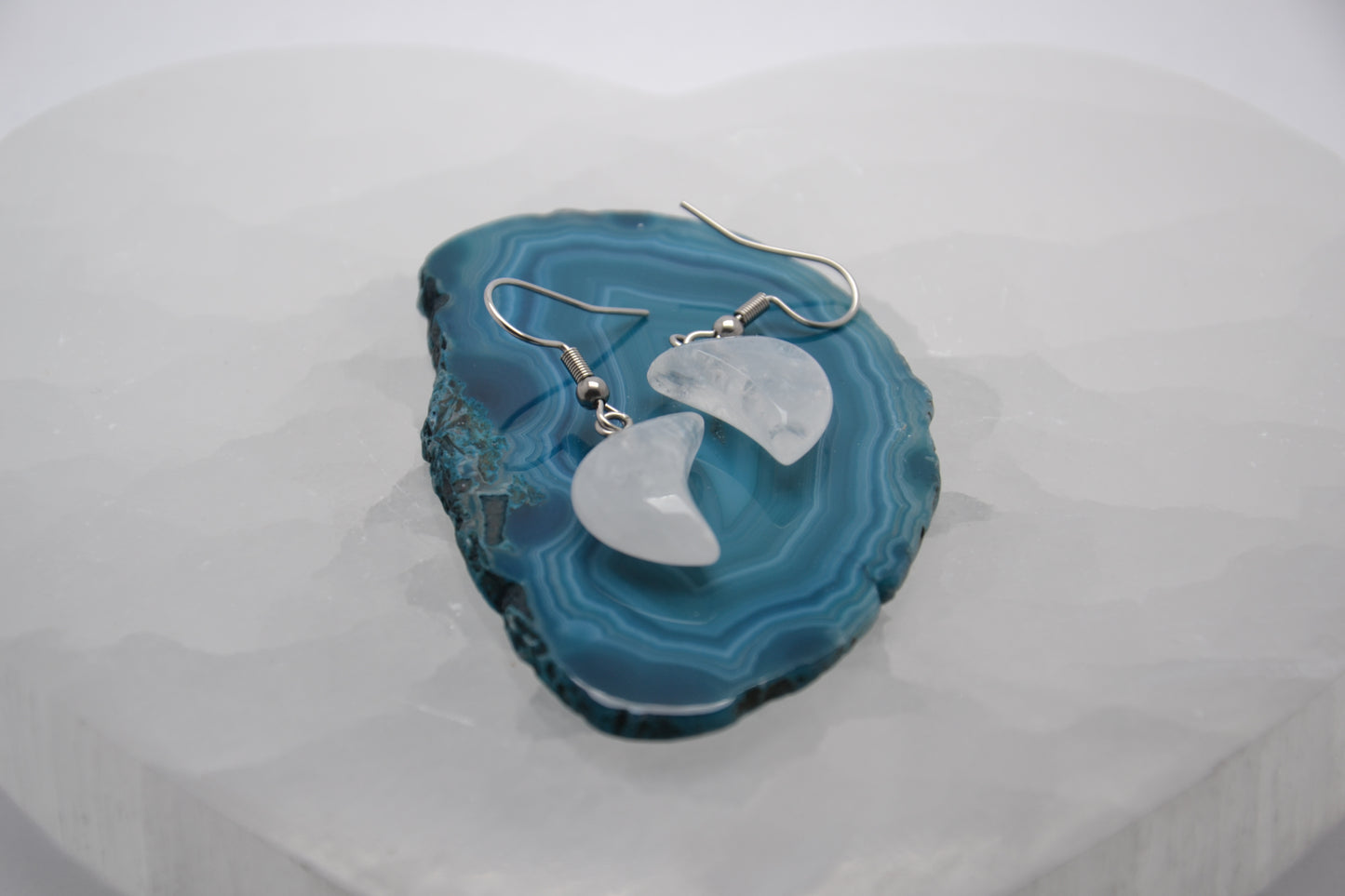 Náušnice "Kryštáľový polmesiac"