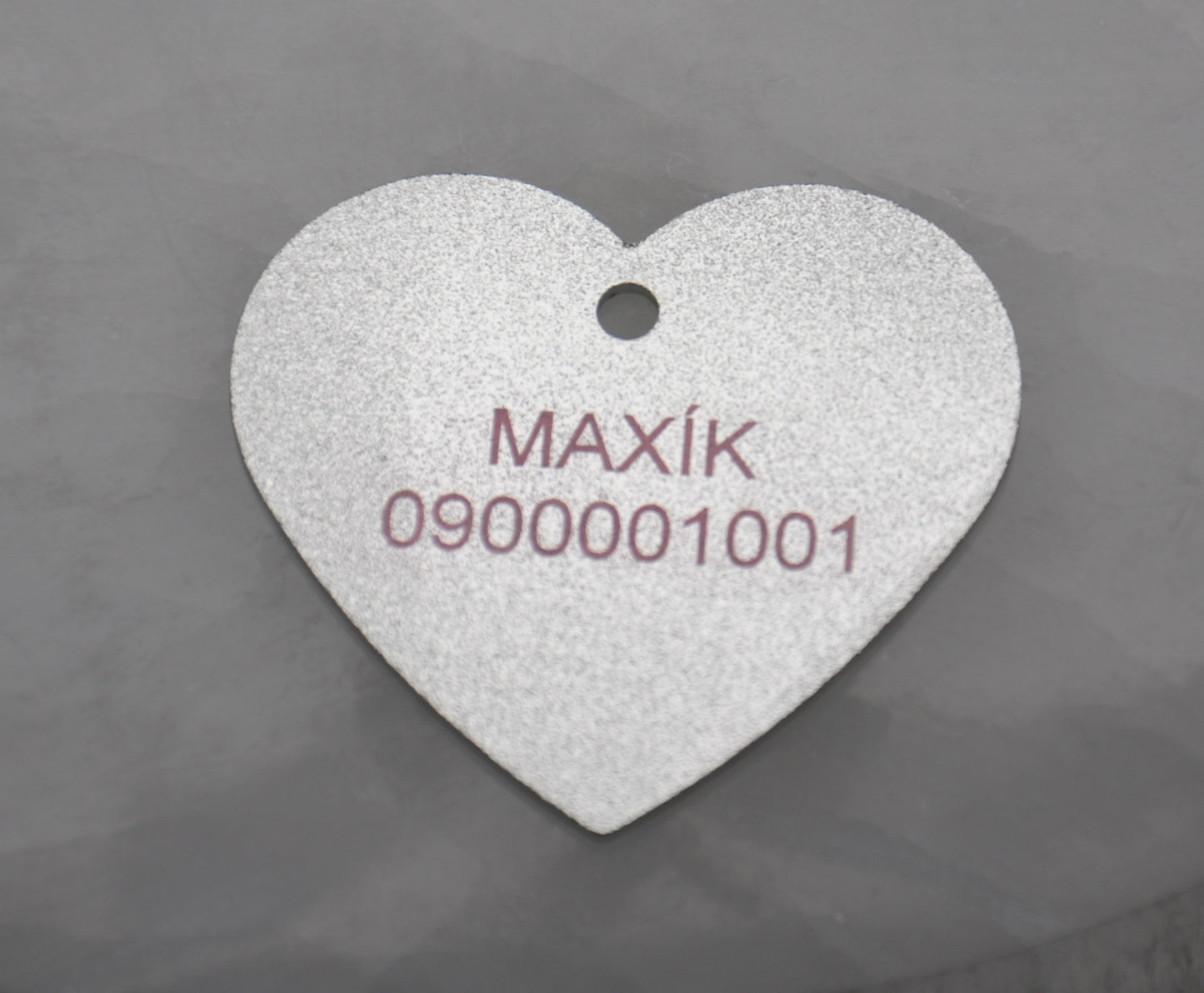 Identifikačný štítok - veľký strieborný.