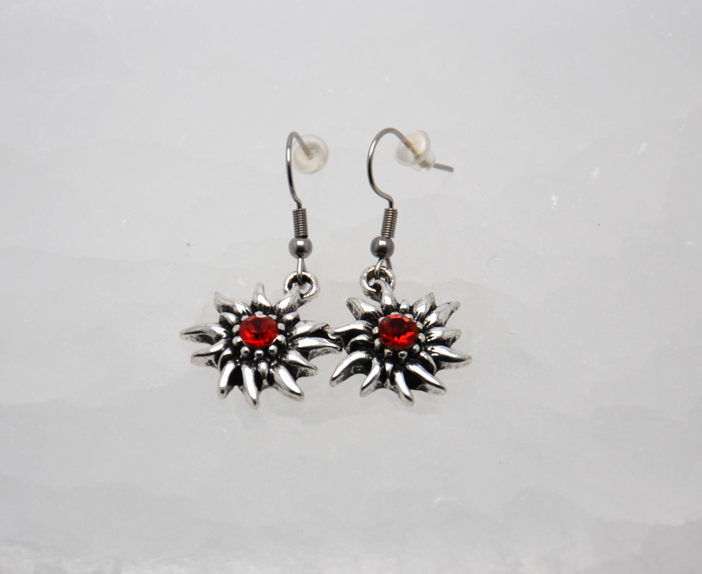 Náušnice "Červený plesnivec"