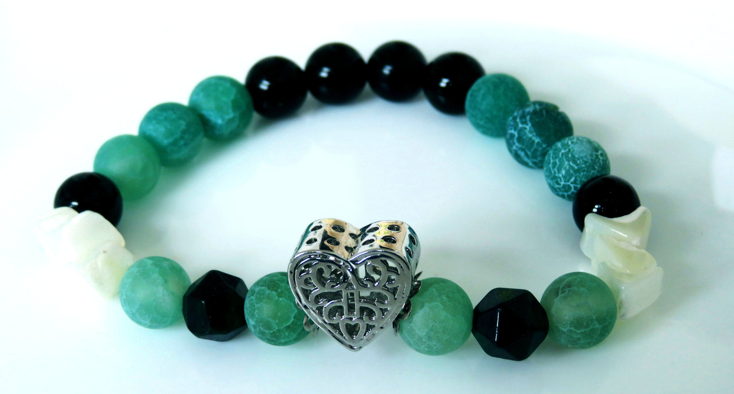 Náramok achát / Agate bracelet