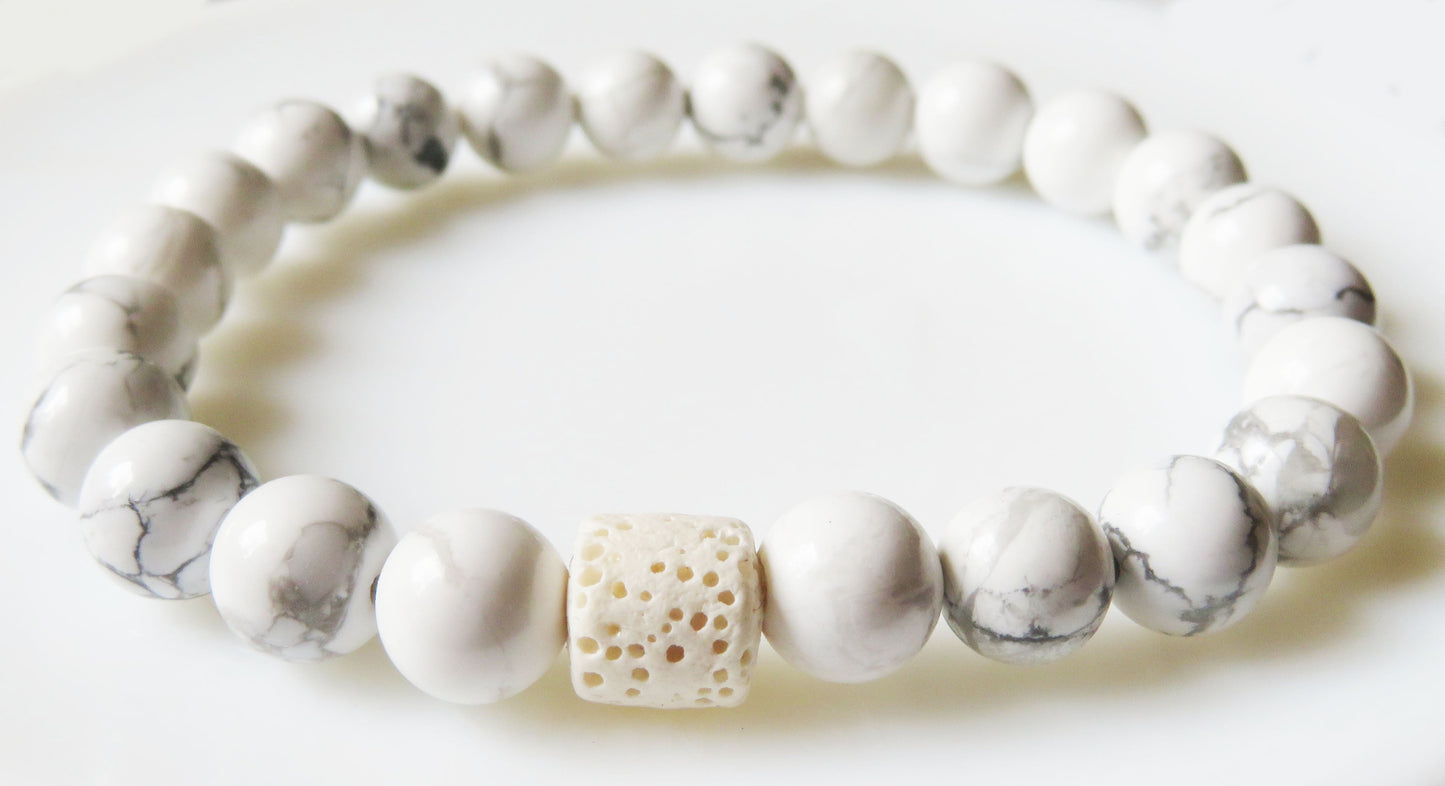 Biely pánsky náramok / White bracelet for men