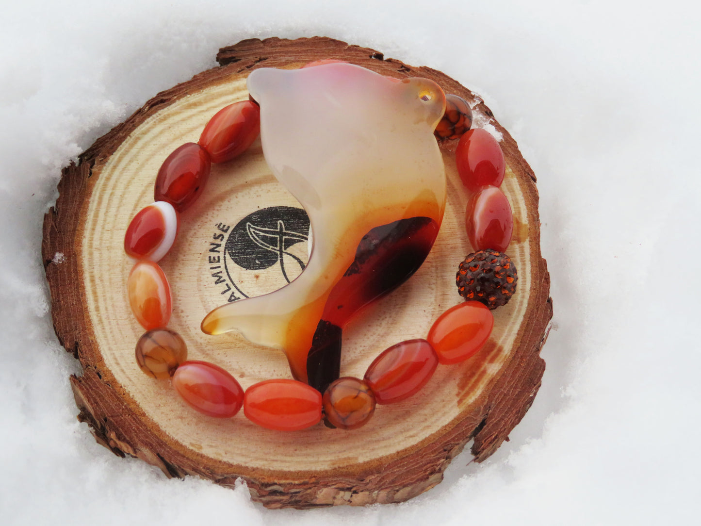 Špeciálny set karneol/achát / Agate/carneol set