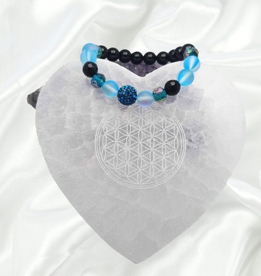 Gravírované srdce selenit