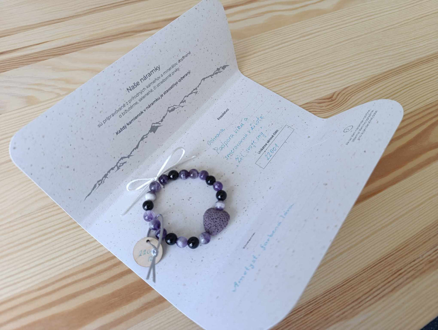 Amtystový náramok / Amethyst bracelet