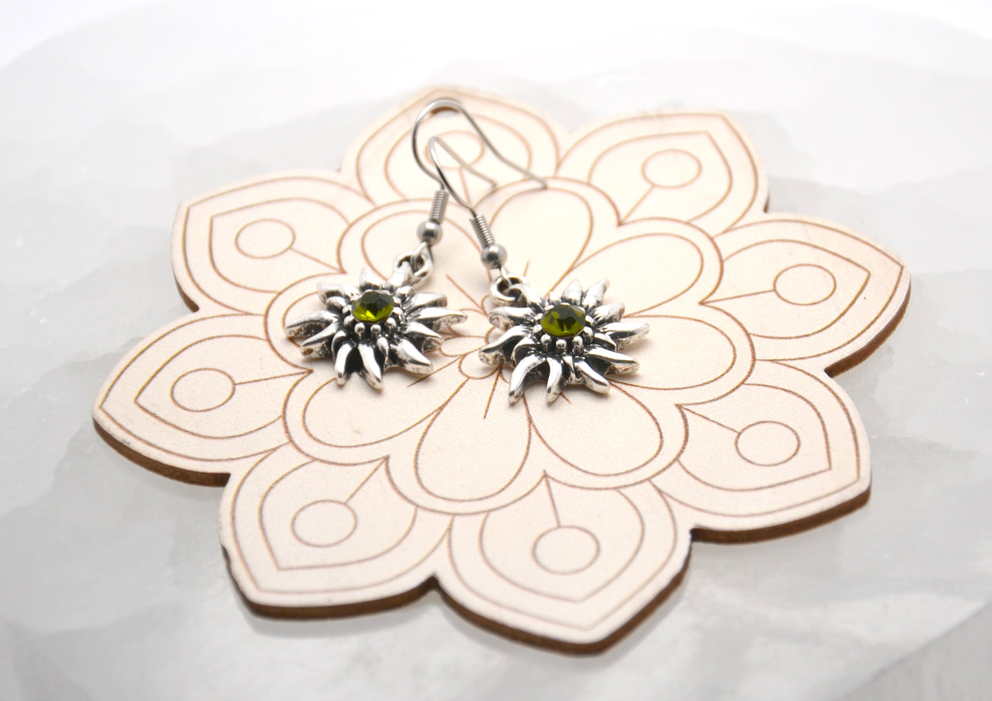 Náušnice "Zelený plesnivec"