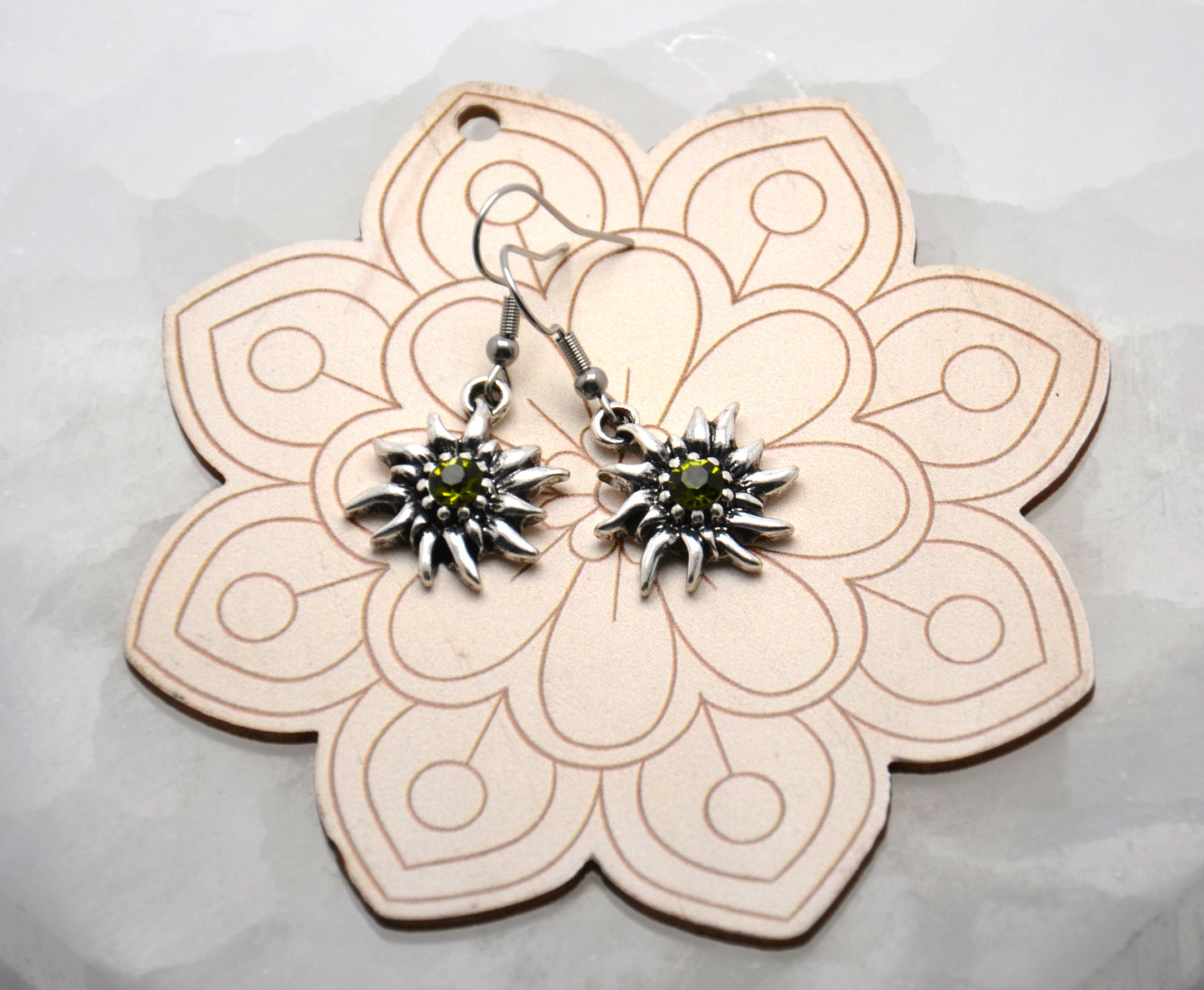 Náušnice "Zelený plesnivec"