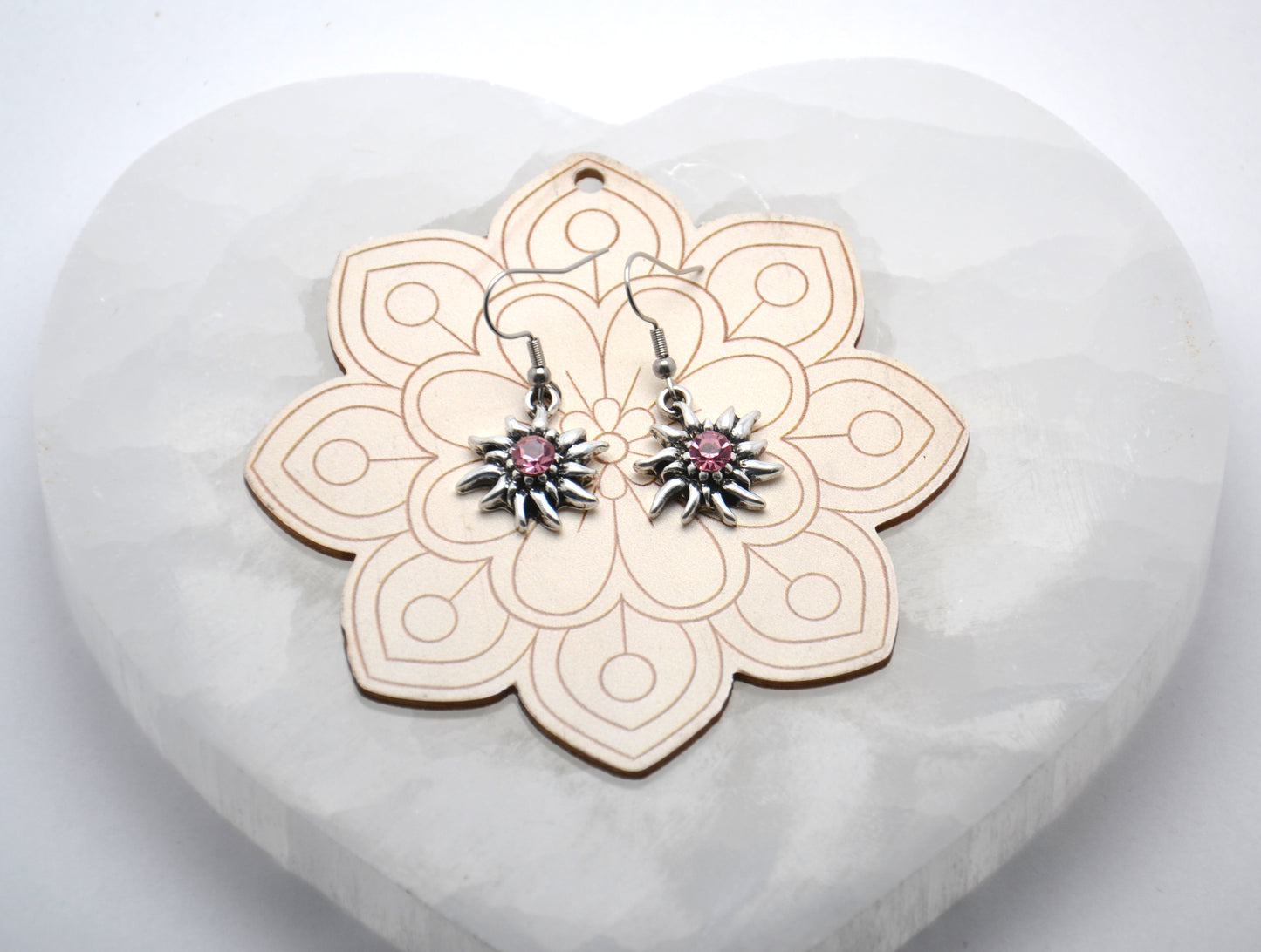 Náušnice "Ružový plesnivec".