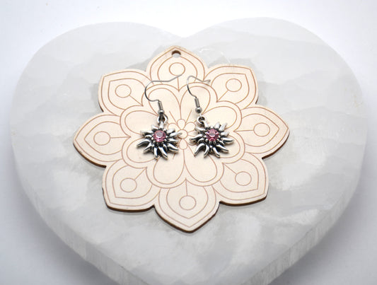 Náušnice "Ružový plesnivec".