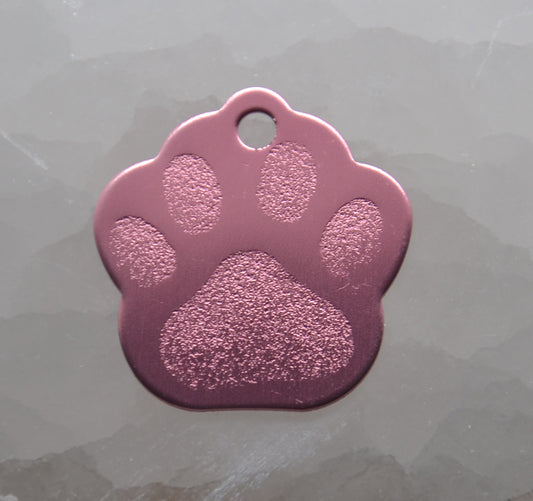 Identifikačný štítok - svetlo-ružová labka