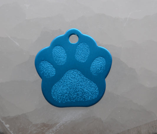 Identifikačný štítok - svetlo-modrá labka.