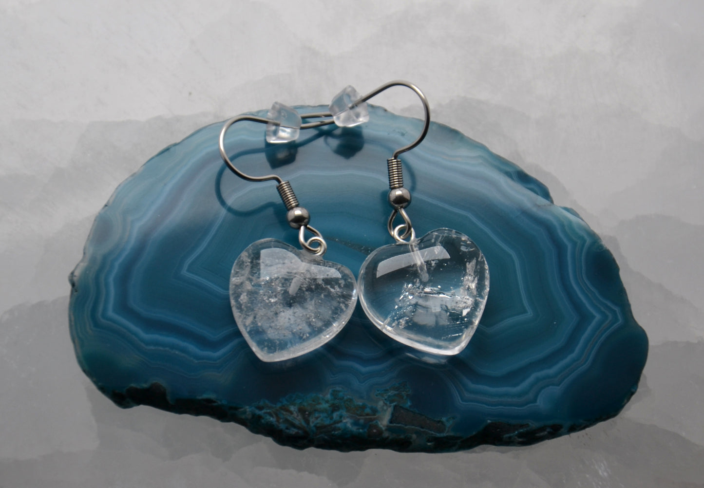 Náušnice "Krišálové srdce"