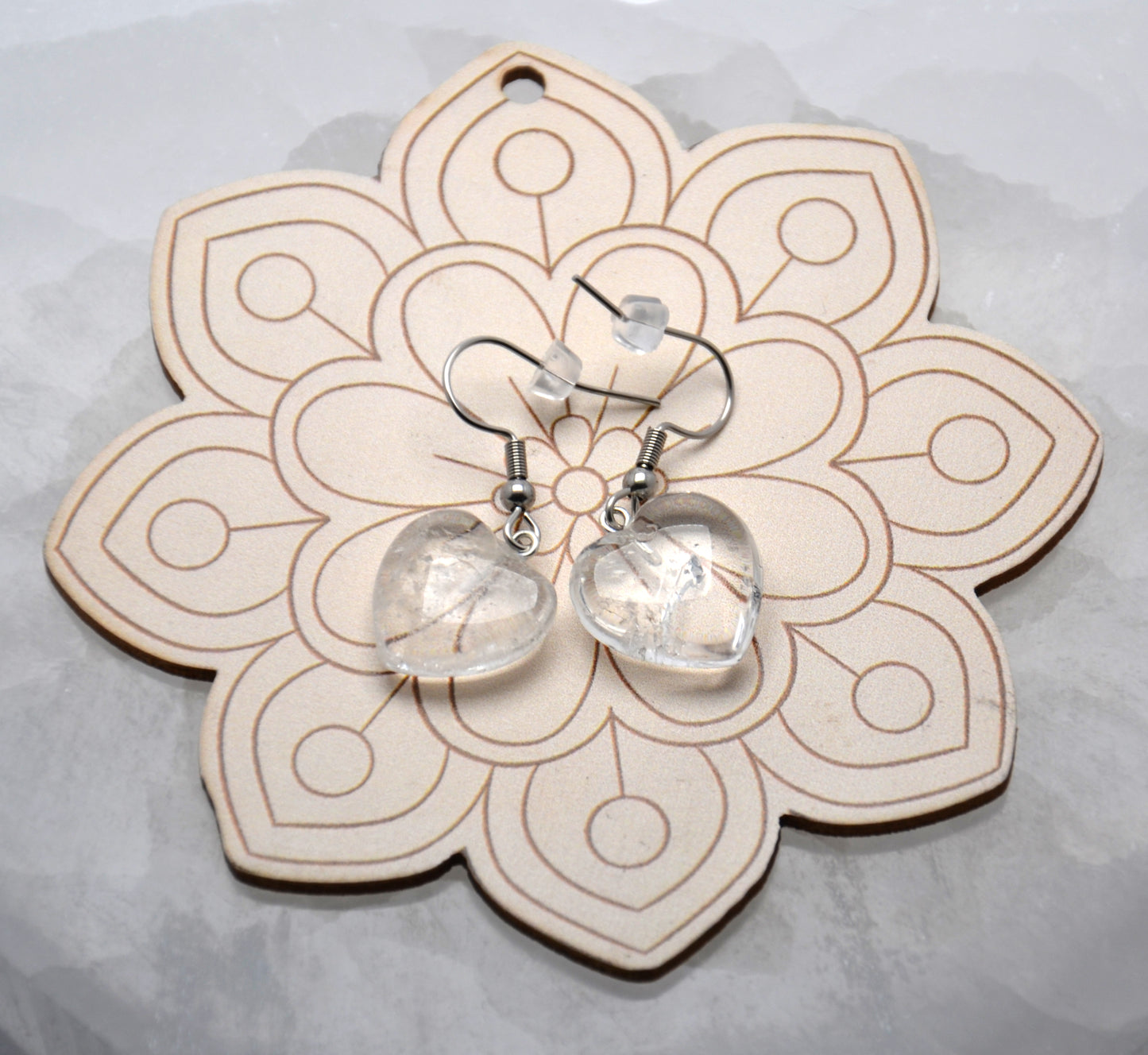 Náušnice "Krišálové srdce"