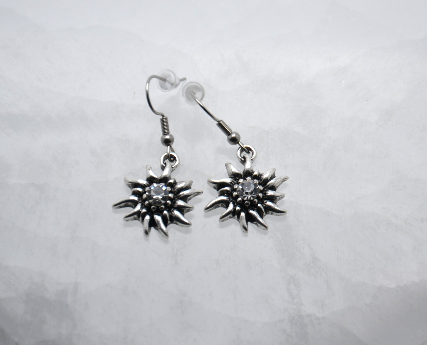 Náušnice "Biely plesnivec"