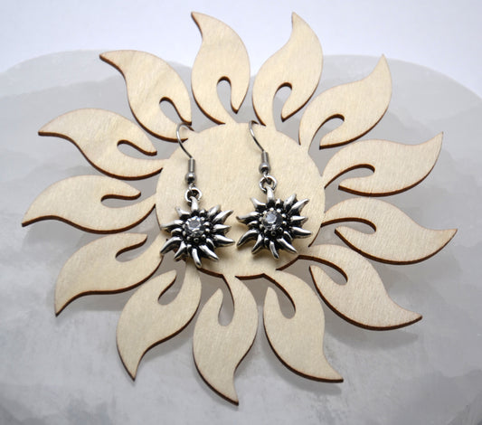 Náušnice "Biely plesnivec"