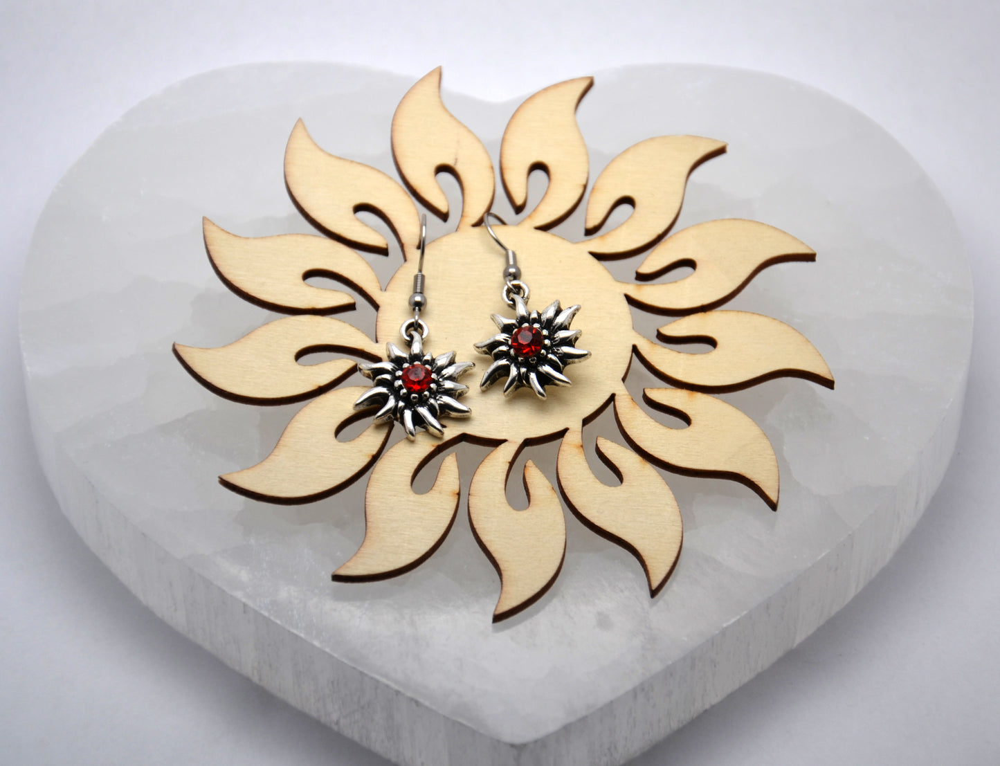 Náušnice "Červený plesnivec"