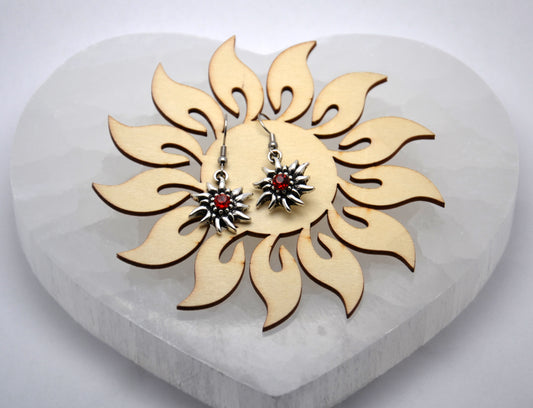 Náušnice "Červený plesnivec"