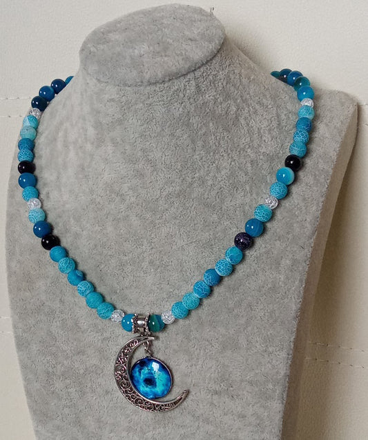 Modrý náhrdelník / Blue necklace