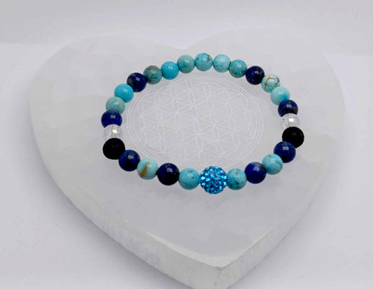 Modrý náramok / Blue bracelet